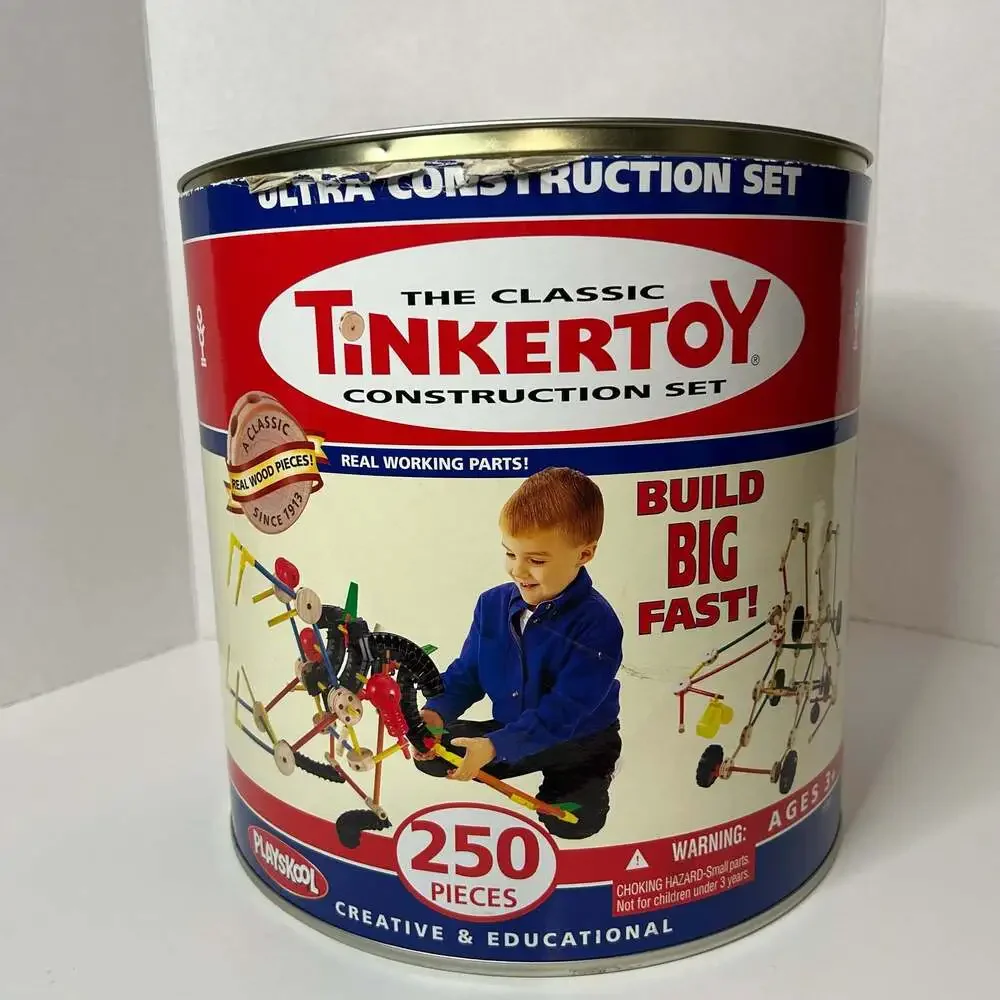 Hasbro Playskool The Classic Tinkertoy Ultra Construction Set 250 Pieces